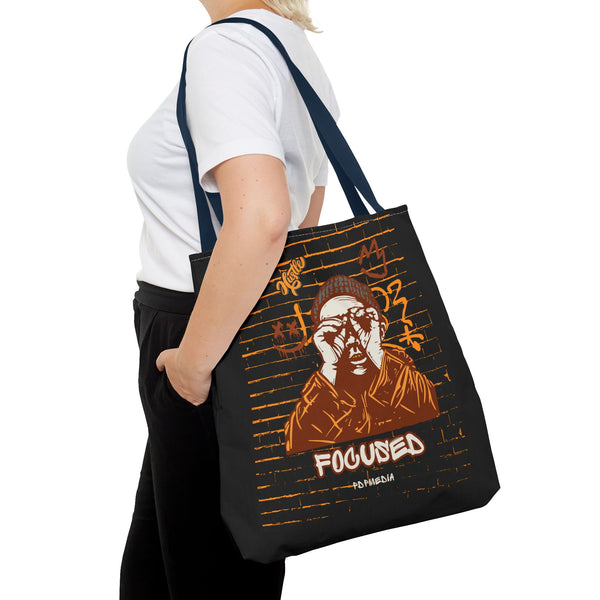 Hustle Mode Tote Bag - Focused Brown Crown