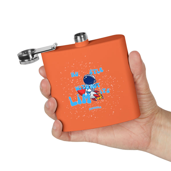 Flask, Hustle Mode - Stainless Steel 6oz (Hustle Without Limits)
