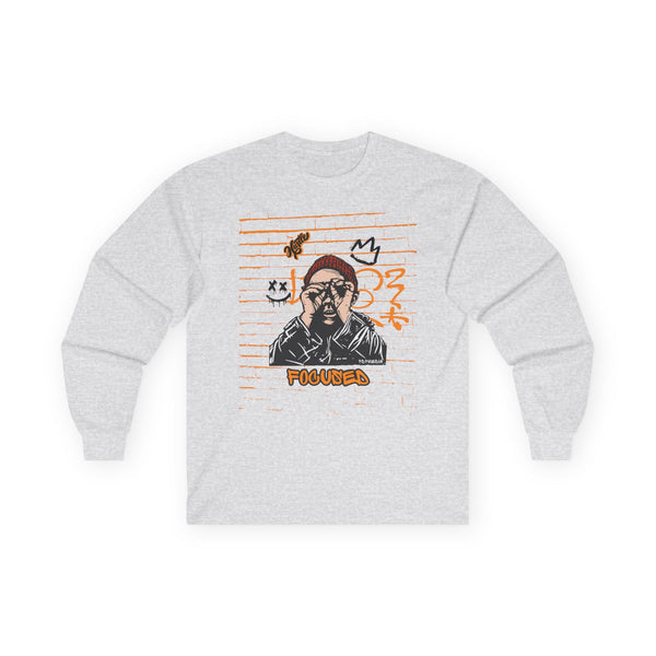 Hustle Mode Long Sleeve - Focused Black Crown