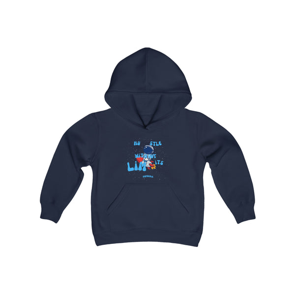 Hustle Mode (Kids) Youth Heavy Blend Hooded Hoodie - Without Limits