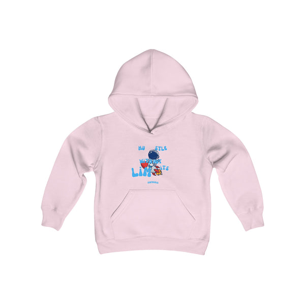 Hustle Mode (Kids) Youth Heavy Blend Hooded Hoodie - Without Limits