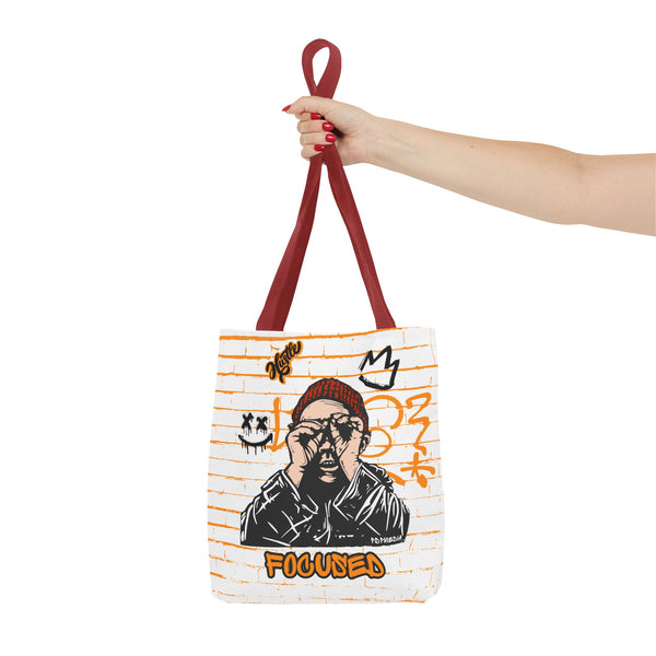 Hustle Mode Tote Bag - Focused Black Crown
