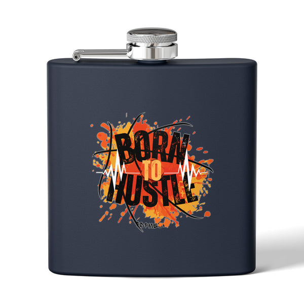 Flask, Hustle Mode - Stainless Steel 6oz (Born To Hustle)