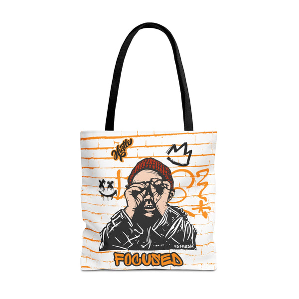 Hustle Mode Tote Bag - Focused Black Crown