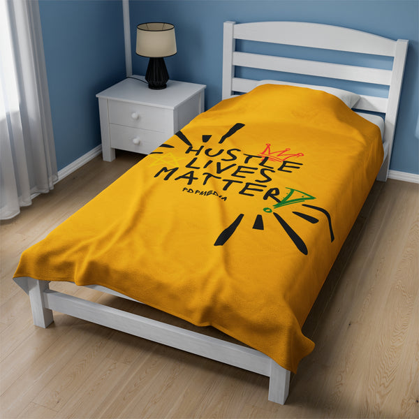 Hustle Mode Plush Blanket - Hustle Lives Matter