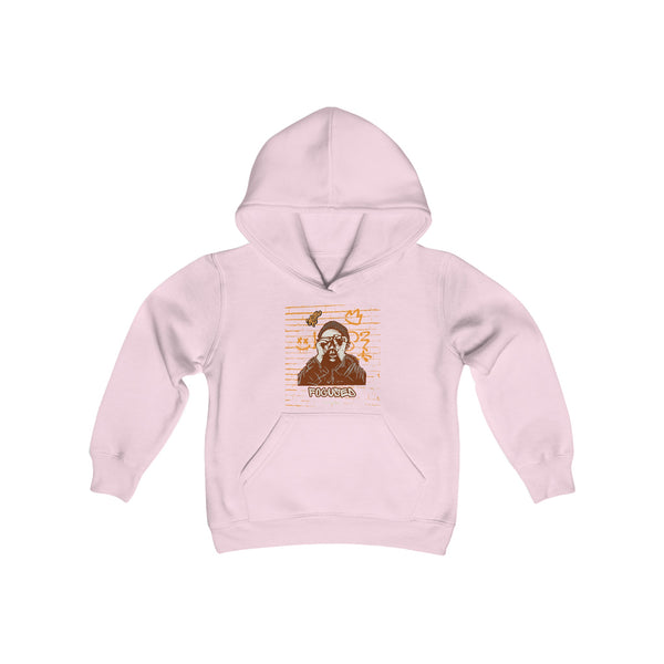 Hustle Mode (Kids) Youth Heavy Blend Hooded Hoodie - Focused (Y)