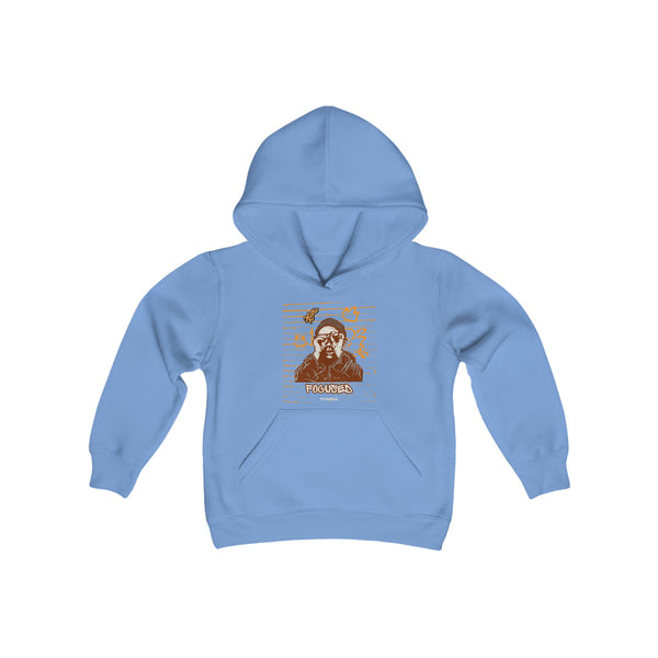 Hustle Mode (Kids) Youth Heavy Blend Hooded Hoodie - Focused (Y)