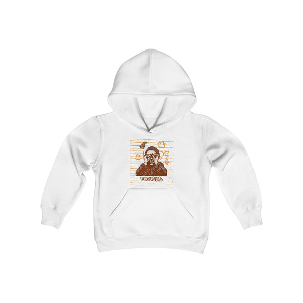 Hustle Mode (Kids) Youth Heavy Blend Hooded Hoodie - Focused (Y)