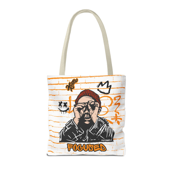 Hustle Mode Tote Bag - Focused Black Crown