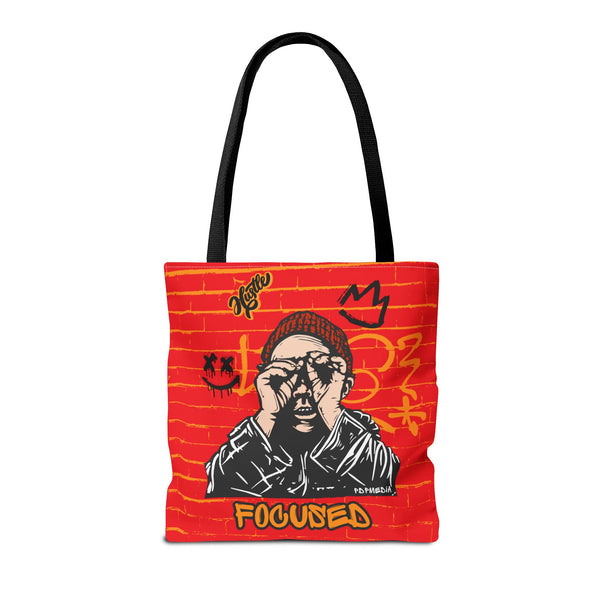 Hustle Mode Tote Bag - Focused Black Crown