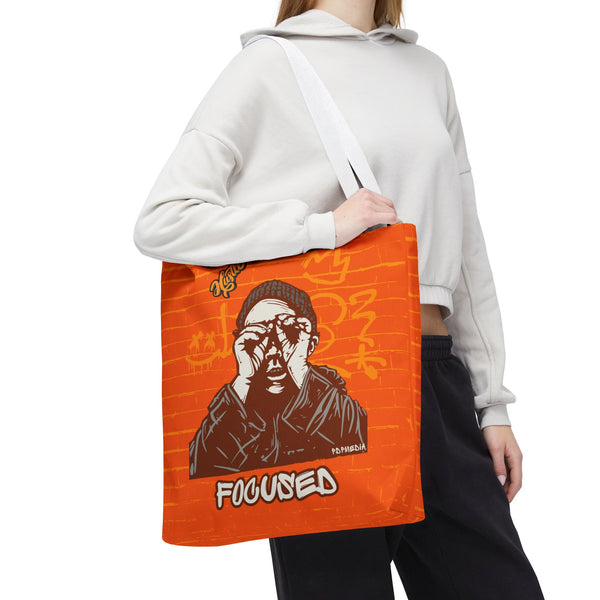 Hustle Mode Tote Bag - Focused Yellow Crown