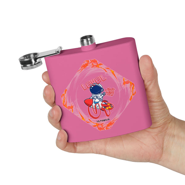 Flask, Hustle Mode - Stainless Steel 6oz (Level Up)