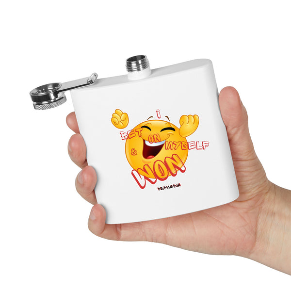Flask, Hustle Mode - Stainless Steel 6oz (I Won)