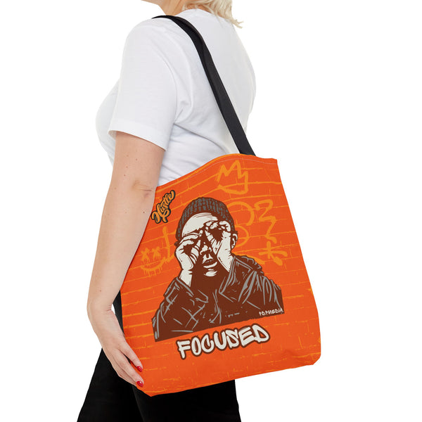 Hustle Mode Tote Bag - Focused Yellow Crown