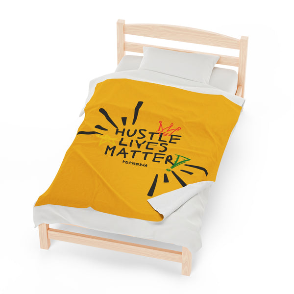 Hustle Mode Plush Blanket - Hustle Lives Matter