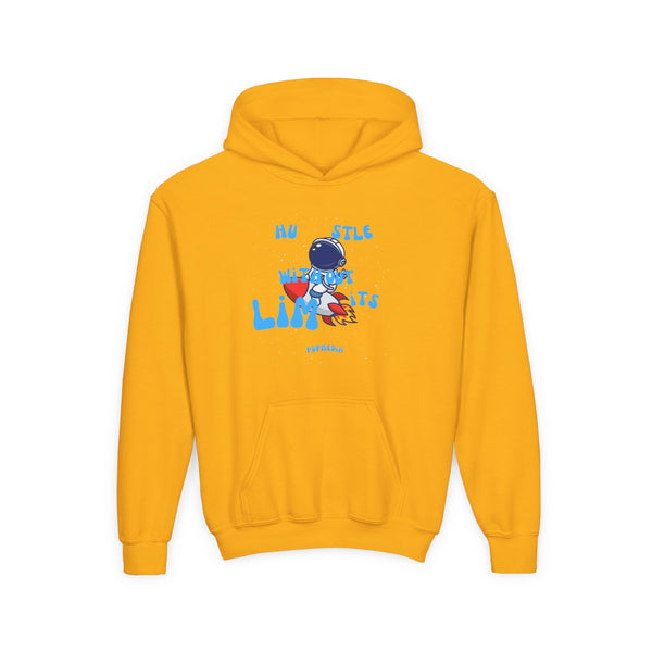 Hustle Mode (Kids) Youth Heavy Blend Hooded Hoodie - Without Limits