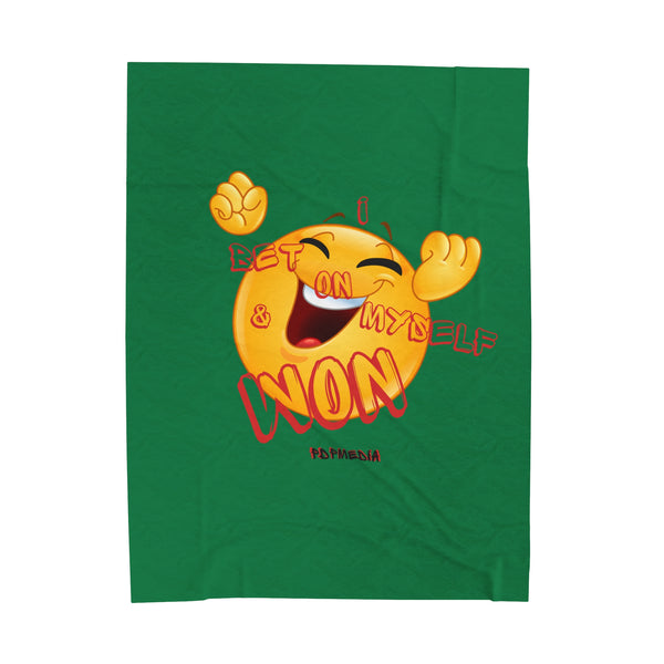 Hustle Mode Plush Blanket - I Won