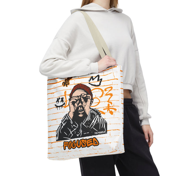Hustle Mode Tote Bag - Focused Black Crown