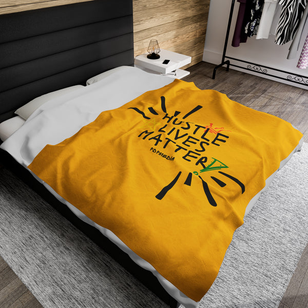 Hustle Mode Plush Blanket - Hustle Lives Matter