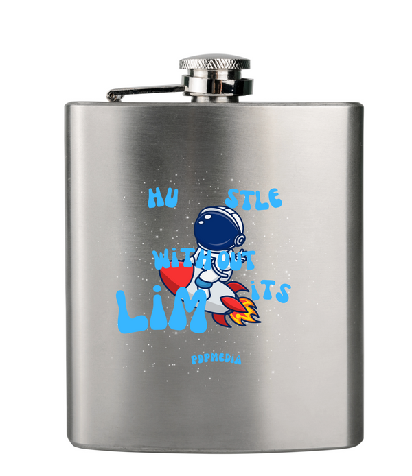 Flask, Hustle Mode - Stainless Steel 6oz (Hustle Without Limits)