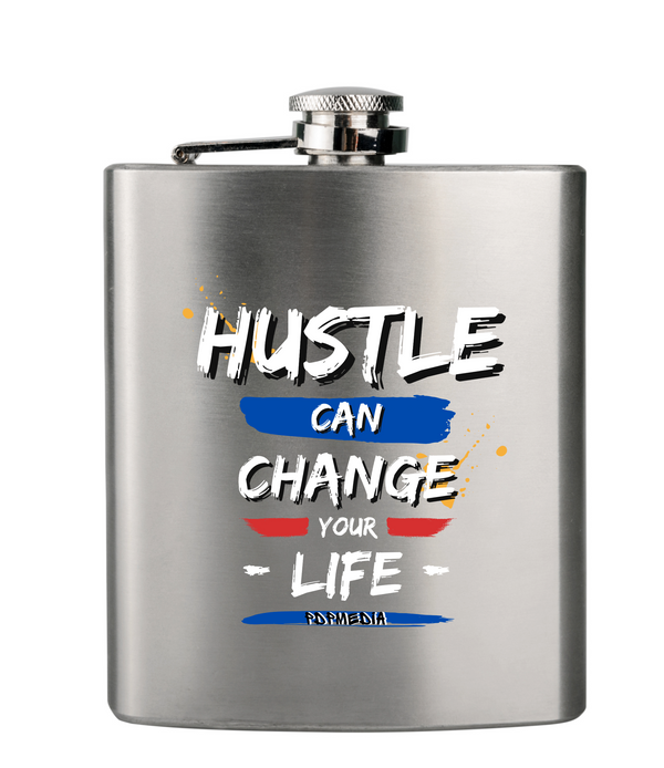 Flask, Hustle Mode - Stainless Steel 6oz (Change Your Life)