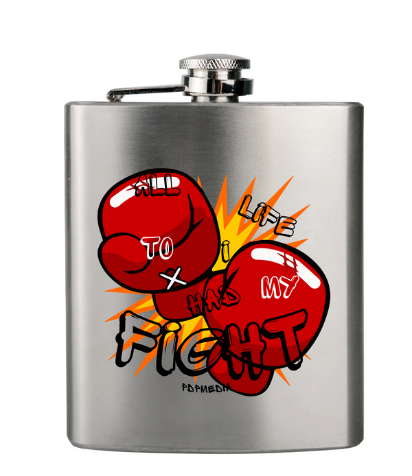 Flask, Hustle Mode - Stainless Steel 6oz (All My Life)