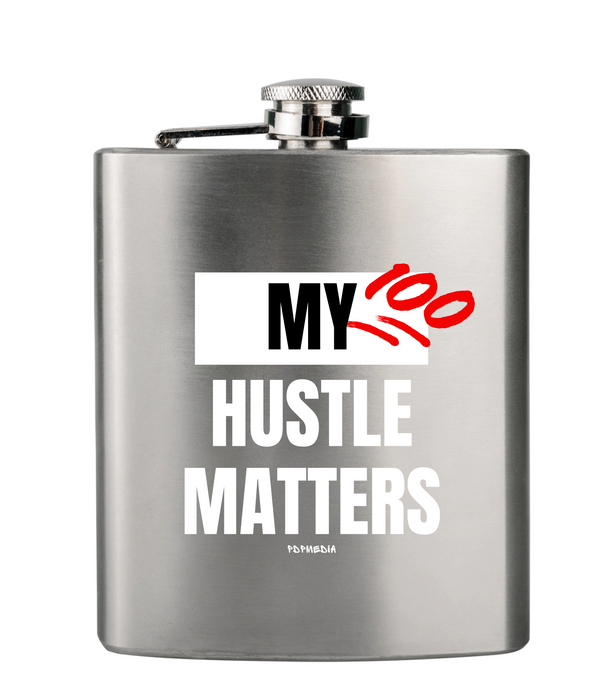 Flask, Hustle Mode - Stainless Steel 6oz (My Hustle Matters)