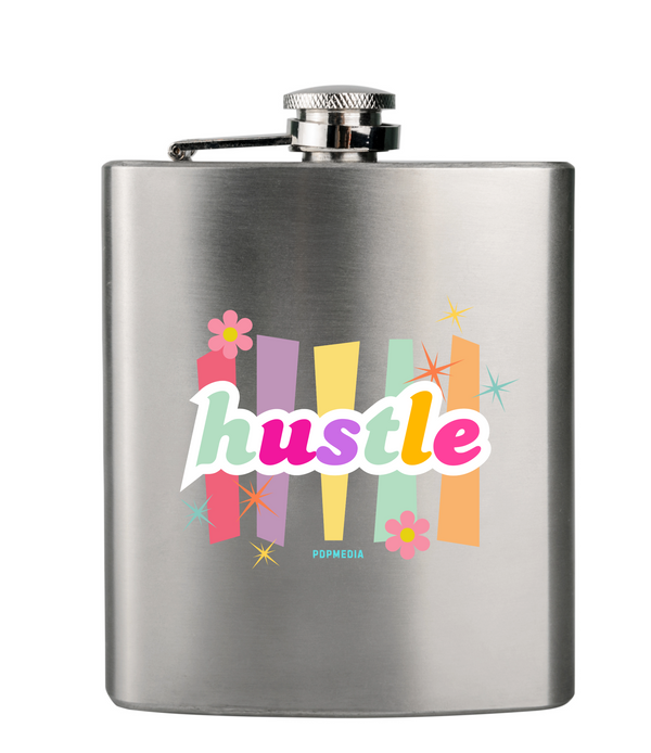 Flask, Hustle Mode - Stainless Steel 6oz (Pastel Hustle)