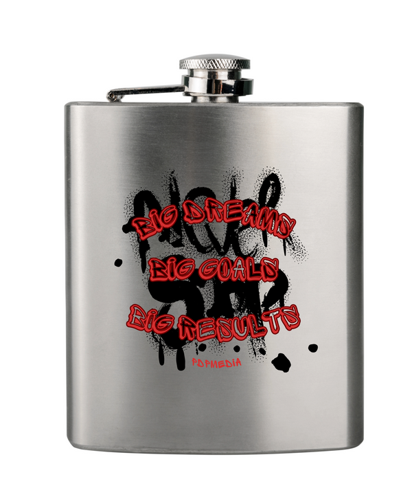 Flask, Hustle Mode - Stainless Steel 6oz (Big Dreams)